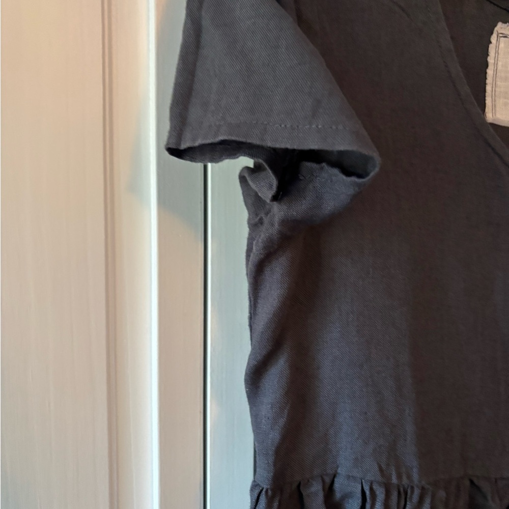 notPERFECTLINEN mama dress, charcoal blue, size M - Picture 4 of 6